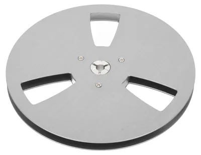 Image de Bobine vide de 1/4 pouce (7 pouces) en alliage d'aluminium, universelle, à 3 trous ouverts, bobine d'enroulement de rechange pour machine d'enregistrement, pièce d'ouverture, couleur argent