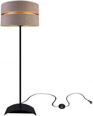 Produktbild von Stehlampe Wohnzimmer Grau-Gold Stehleuchte Standleuchte Design Modern E27 aus Serie N340 (N340-P-GRGR)