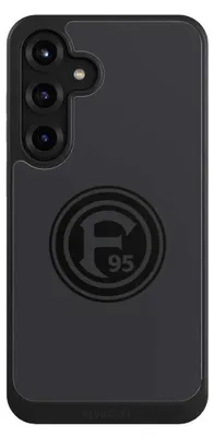 Produktbild von NIVOCASE Hülle für Samsung Galaxy S25+ Handyhülle NIVOcore Case Schwarz F95 Fortuna Düsseldorf Logo