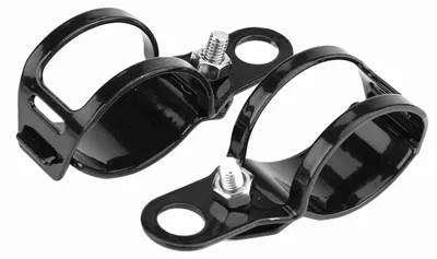 Obrázok produktu pre 2 ks držiak na smerovky pre motocykel, vhodný pre prednú vidlicu skútra s priemerom 30–45 mm (čierny)