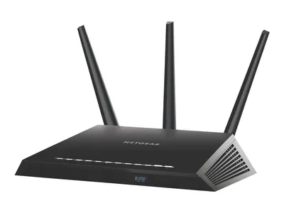 Produktbild von NETGEAR WLAN Router Nighthawk R7000 AC1900, Schwarz, für Gaming, Streaming & Mobilgeräte, 1-GHz Dual-Core Prozessor, Beamforming+, 28,5 x 18,45 x 5 cm