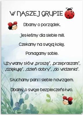 Obrázek produktu pro Nástěnný plakát pro mateřskou školu Pravidla chování Vzdělávací plakát 50x70