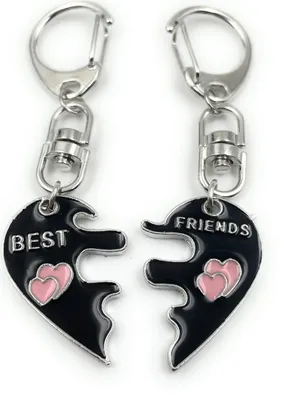 Produktbild von Onwomania Schlüsselanhänger - Best Friend Freundschaft Herz - Glücksbringer ideal als Geschenk