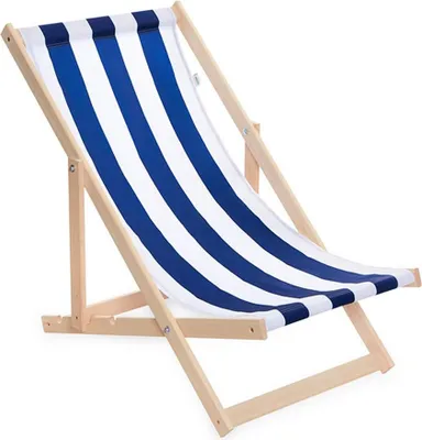 Zdjęcie produktu dla Leżak ogrodowy plażowy składany Baby Mix niebiesko-biały