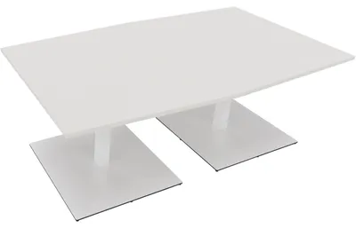 Produktbild von Bespr.ti. Tonneau Tellerfuß Quadrat B2000xT1000/1100xH720 ws/Weiß