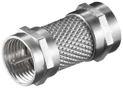 Produktbild von Goobay F-Verbinder: F-Stecker > F-Stecker - Adapter-Stecker aus Zink