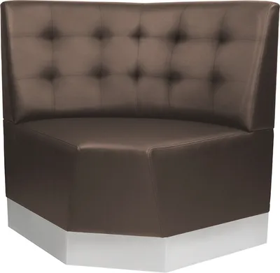 Produktbild von CHICAGO Gastro RUND Bank 0,78x95cm | Dunkelbraun | Chesterfield | Bistro Bank Sitzbank Lounge Polster Restaurant