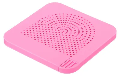 Quilling-Board mit Nadeln, 105 x 105 mm, rosa, für Papierstreifen-Kunsthandwerk