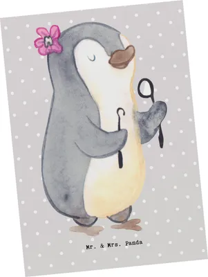 Produktbild von Mr. & Mrs. Panda Postkarte Zahnarzthelferin Herz - Grau Pastell - Geschenk, Ansichtskarte, bildkarte, Postkarten, Ansichtskarten, Grußkarte