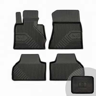 Produktbild von FROGUM No.77 Gummimatten Ganzjahresset von Auto Fußmatten Autofussmatten für BMW X4 F26 2014-2018