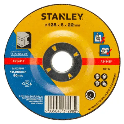 Produktbild von Stanley STA32055-QZ, Tellerschleifer, Metall, 2,22 cm, 12,5 cm, 6 mm, 1 Stück(e)