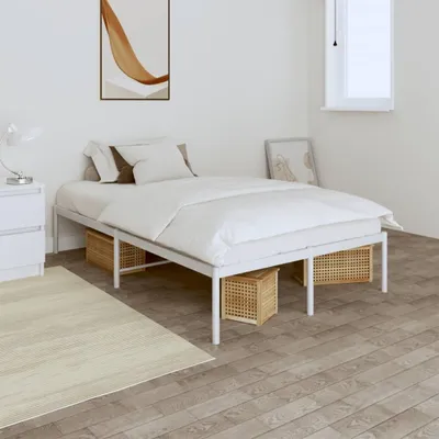 Produktbild von Bettgestell Metall Weiß 120x190 cm , Klassische Betten Design 2024
