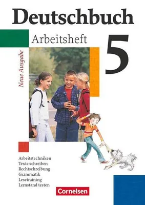 Obrázok produktu pre Deutschbuch 5. Arbeitsheft mit Lösungen. Gymnasium. Allgemeine Ausgabe. Neue Rechtschreibung