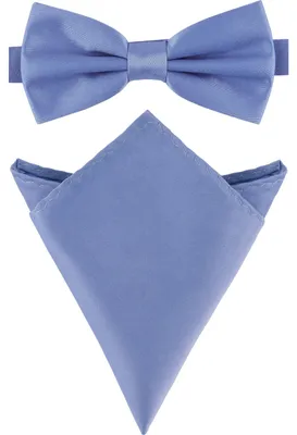 Produktbild von Ladeheid Herren Schmale Fliege & Einstecktuch Set M/P (12cm x 6cm, 22cm x 22cm)