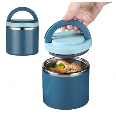 Image de Omgoods - Boîte à déjeuner isotherme de 1 litre pour soupes - avec poignée