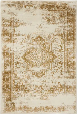Image de Tapis Interiyou Suzuka Crème/Jaune 2 80 x 150 cm