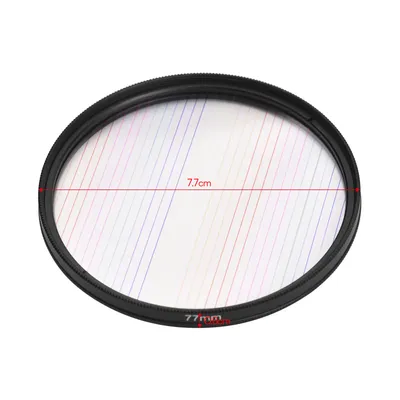Produktbild von 77-mm-Rainbow-Streak-Objektivfilter Spezialeffekte Anamorphotischer optischer Glasfilter fuer DSLR-Kameras