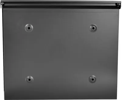 Produktbild von Moderne schwarze matte Wandbriefkasten ohne Zeitungsfach - geeignet für A4/C4