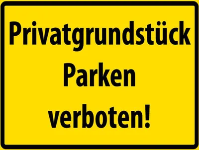 Produktbild von vianmo Holzschild 30x40 cm Privatgrundstück Parkverbot