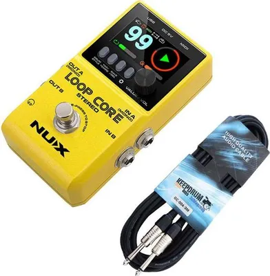 Produktbild von Nux Loop Core Stereo Effektgerät Looper-Pedal mit Instrumentenkabel