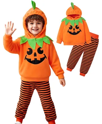 Kürbiskostüm für Kinder, 2 Stück, 5-6 Jahre, Halloween