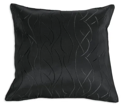 Produktbild von Kissenhülle #257 Damast Streifen 40x40cm schwarz