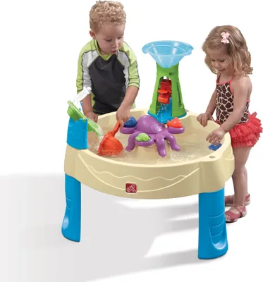 Imagen del producto de Mesa de agua para ninos Step2 Wild Whirlpool | Mesa de agua para ninos con Kit de accesorios de 11 Piezas | Mesa de Juguete / actividad de Jardin