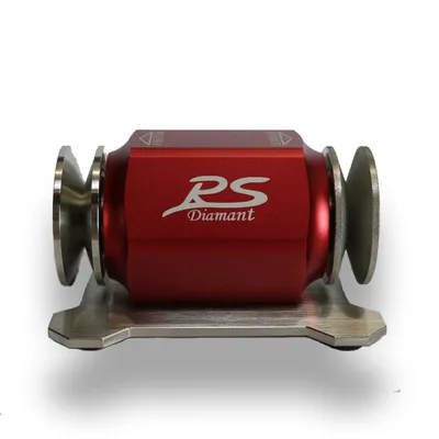 Produktbild von RS Rollenschärfer Rollschleifer Messerschärfer - Trocken/Nassschliff Rollenschärfer Diamant "Rot" inkl. Mikrofasertuch