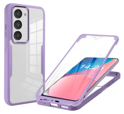 Produktbild von 360 Grad Rundum Schutz Handyhülle für Xiaomi Redmi 15 / 15 5G Full Cover Vollschutz Case Farbe: Violett