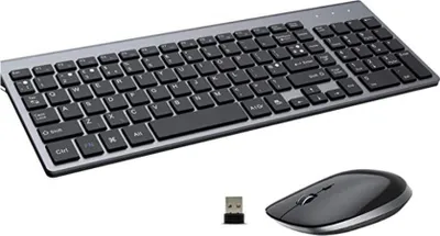 Obrázek produktu pro Bezdrátová klávesnice a myš FENIFOX, 2,4G USB SLIM QWERTY UK