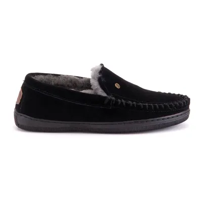 Produktbild von Warmbat Grizzly Suede Schwarz - Herren Hausschuhe - GRZ441099
