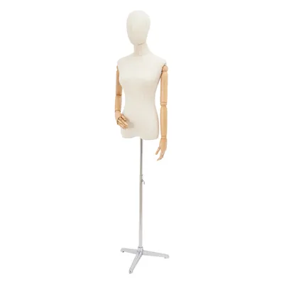 Zdjęcie produktu dla Manekiny krawieckie Manekiny do szycia  65–120 cm Manekiny sklepowe  Wieszaki na ubrania Wieszaki na manekiny do butików, sklepów odzieżowych, witryn sklepowych  Srebrne