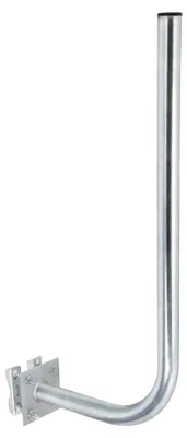 Produktbild von PremiumX 30cm Wandhalter 70cm Mast Ø 38mm mit Schellen Stahl Wand Halterung