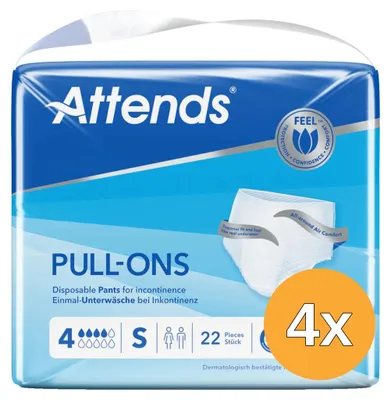 Productafbeelding van 4x Attends Pull Ons Small 4 (22 stuks)