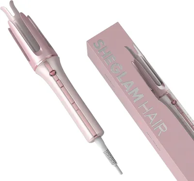 Produktbild von Automatischer Lockenstab 25mm One-Touch Lockenstyler selbstrotierend schnellaufheizend mit Keramikbeschichtung 3 Temperaturen Dual Voltage Haarstyling