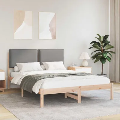 Obrázok produktu pre Maison Exclusive – posteľný rám s čalúneným čelom Svetlosivá 150 x 200 cm