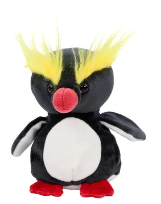 Produktbild von Bukowski Kuscheltier Schopfpinguin Crazy Crested 15 cm schwarz/weiß/gelb