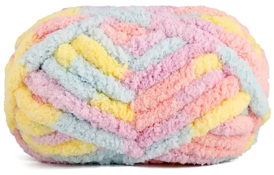 Image de Fil de laine épais et duveteux, idéal pour le tricot et le crochet à la main. Parfait pour les couvertures, les paniers pour animaux de compagnie et les coussins de canapé. Poids : 226g. Diamètre : 2cm