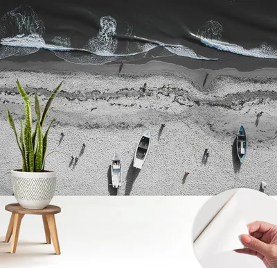 Produktbild von Fototapete selbstklebend - 208x146 cm - Tapete - Wandtapete - Wandbilder - Klebefolie - Dekofolie - Tapete Folie - Wand - Dekoration - Wohnzimmer - Strandruhe