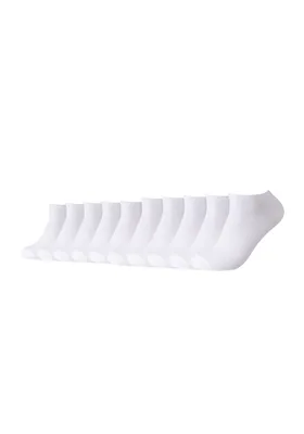 Produktbild von Camano Sneakersocken 10er-Pack Classics mit weichem Komfortbund weiß 39-42