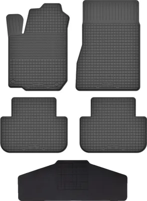 Produktbild von Gummi Fußmatten Set Für: Volvo 240 / 260 (1974-1993) Gummimatten Schwarz