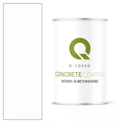 Immagine prodotto di Vernice per pavimenti | Bianco | 0,9L | Impermeabile | Vernice per cemento | Pavimento del garage | Rivestimento del pavimento | Interno | Vernice per scantinati | Vernice per pavimenti