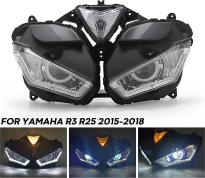 Obrázek produktu pro Motocyklové příslušenství LED světlomet montáž blízko a daleko světla pro Yamaha R3 R25, 2015-2018 V2 hf056