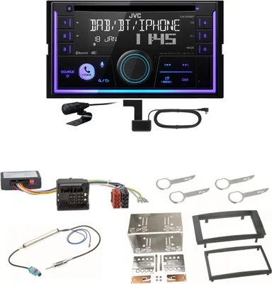 Produktbild von JVC KW-DB95BT Bluetooth Digitalradio USB CD Einbauset für T5
