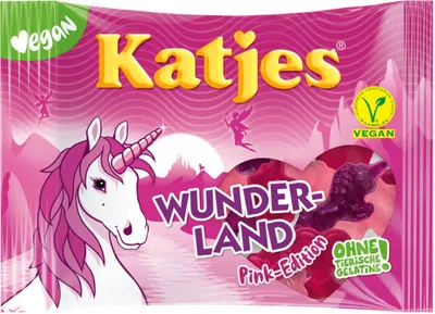 Produktbild von Katjes Wunderland Pink Edition Fruchtgummi Feen und Einhörner 200g