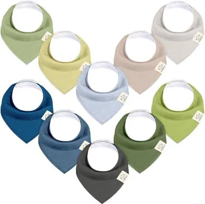 Produktbild von Biologischer Katoenen Bandana für Mädchen - Super Absorbierend - Für durchgehende Zähne