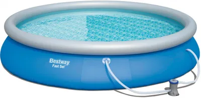 Image de BESTWAY 57313 Fast Set Piscine ronde avec pompe de filtration Filtre 457x84cm