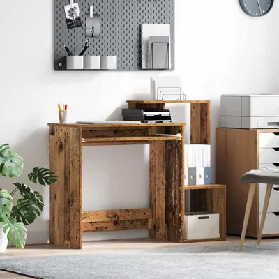 Imagen del producto de Maison Exclusive - Escritorio de madera reciclada, 106 x 41 x 88,5 cm, material de madera