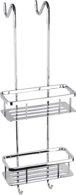Produktbild von BYTRO Doppelseifenkorb Edelstahl Messing poliert 205x250x705 mm für Bad & WC >> zum Einhängen