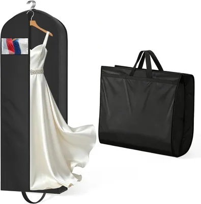 Image de Housse de protection pour vêtements, imperméable, 60x165 cm, respirante, idéale pour les costumes et les vestes